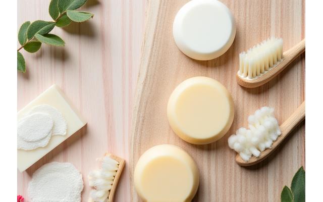 Cosmétiques solides et brosses à dents en bambou